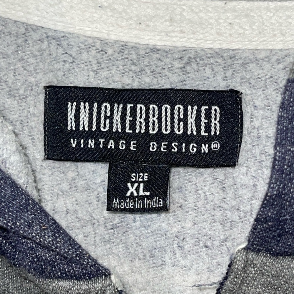 Men’s Knickerbocker Vintage Design blue/gray striped full-zip hoodie. SZ- XL GUC - Picture 8 of 8